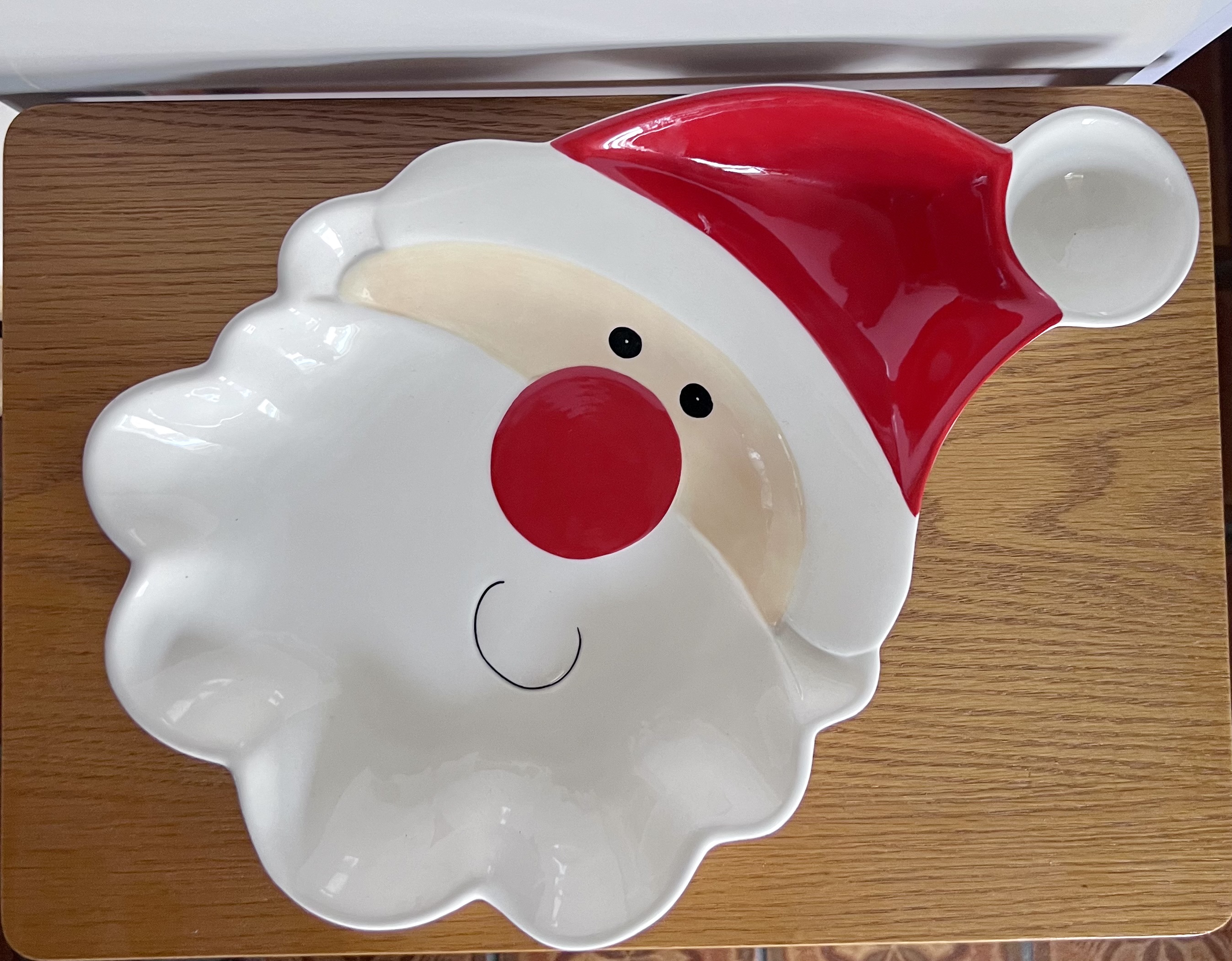 Decoración navideña para botana