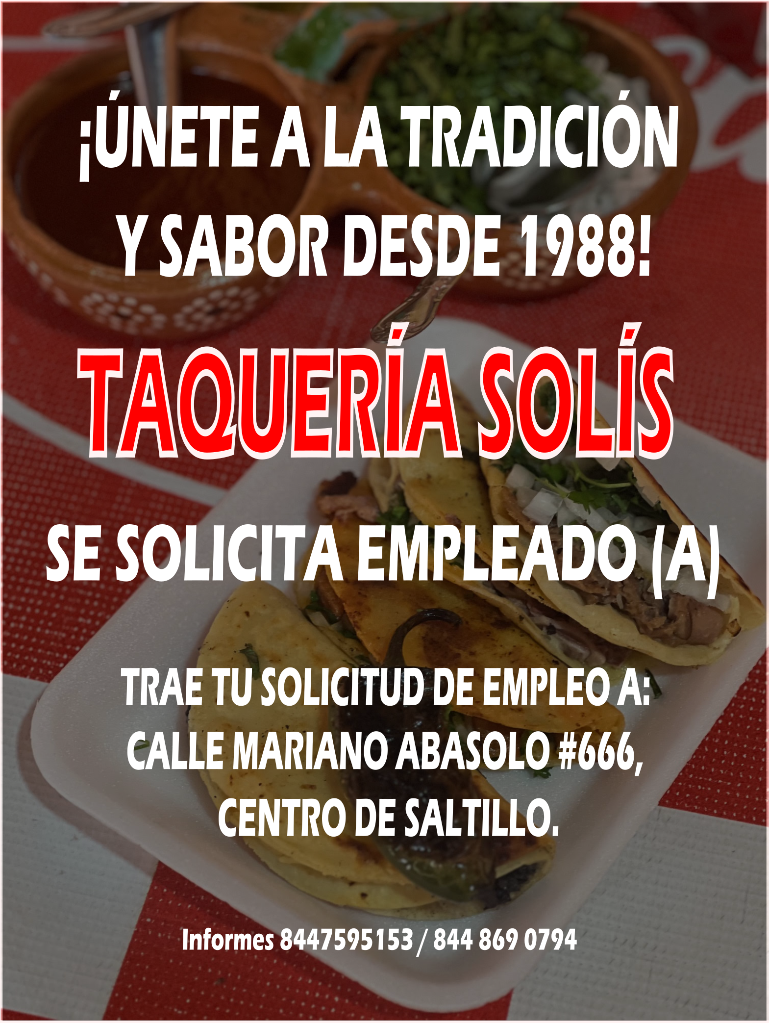 Solicitamos Emplead@